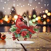 Diamond Painting Acrylic Cardinal  Desktop Decorations Ornaments for Adults Beginner