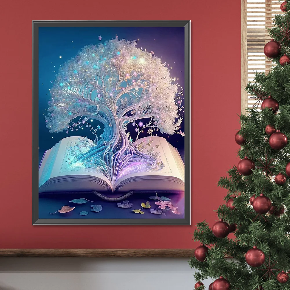 Diamond Painting - Full Round Drill - Book Tree(Canvas|30*40cm)