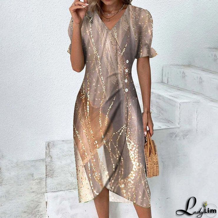 UR Stand Collar Ethnic Style Printed Casual Coat