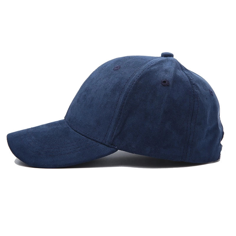 5 Pieces New Solid Color Suede Light Board Baseball Hat Autumn And Winter Men’s And Women’s Cap Simple Couple Hat