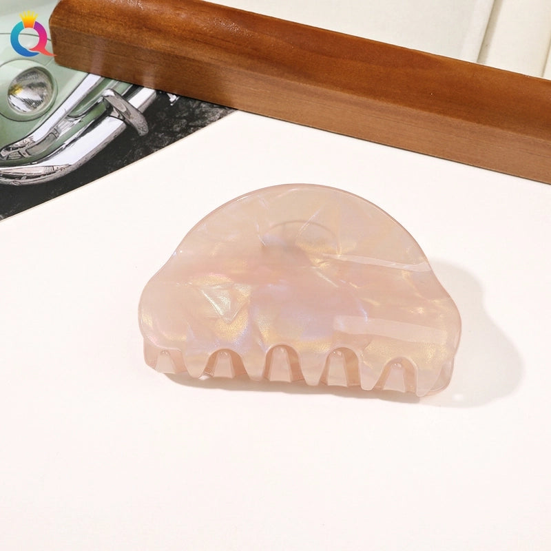 Women’s Minimalist Classic Style Solid Color PVC Hair Claws