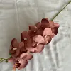 9 Heads Pink Purple Velvet Orchid Autumn Decor Artificial Flower