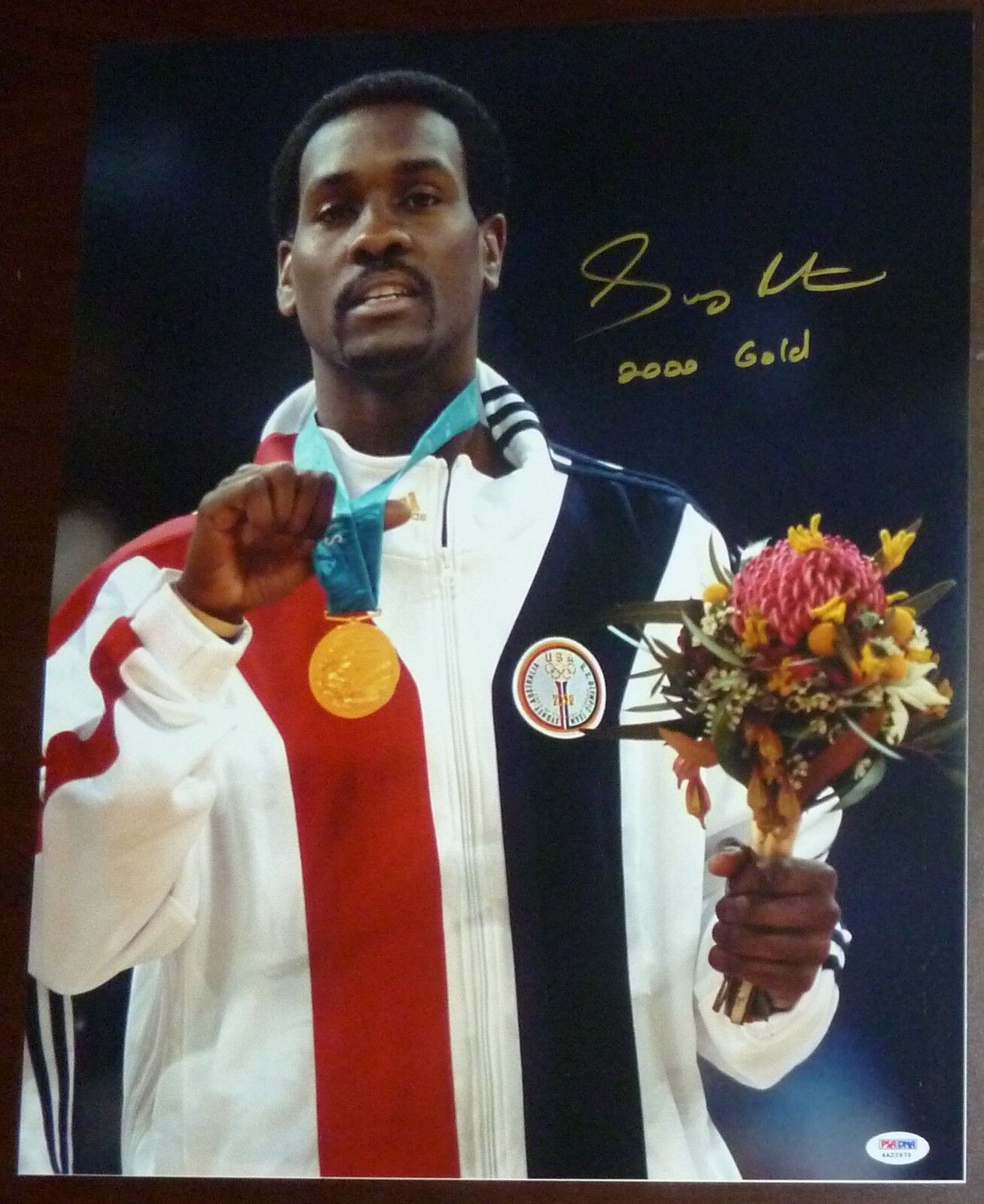 Gary Payton Signed Dream Team 16x20 Photo Poster painting PSA/DNA COA Autographed 2000 Gold Auto