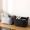 Urijk Wool Felt Storage Baskets Foldable Toy Laundry Basket Dirty Clothes Hamper Toy Holder Storage Bag Home Organizer Container