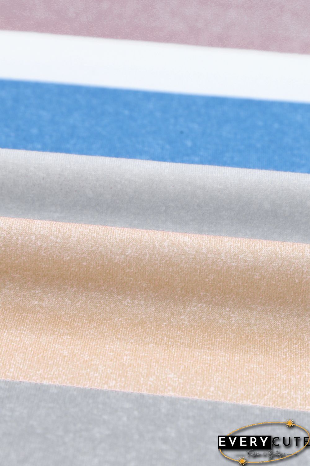 Multicolor Striped Pocket T Shirt Dress