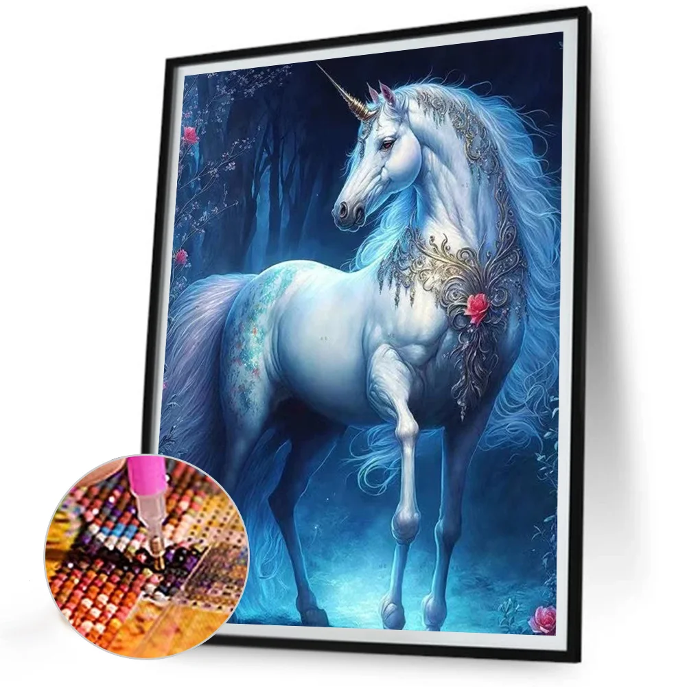 Diamond Painting - Full Round Drill - Unicorn(Canvas|30*40cm)