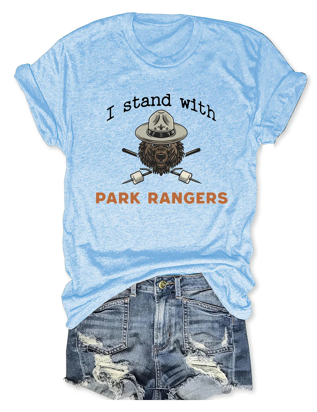I Stand With Park Rangers National Park T-shirt
