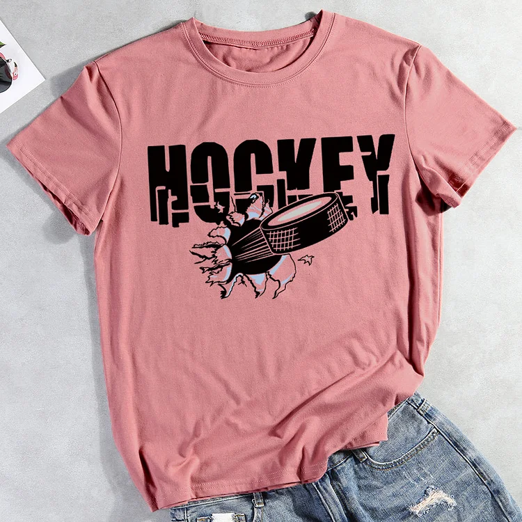 Hockey funny  T-shirt Tee -012634-Annaletters