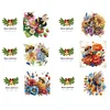 6Pcs Diamond Painting Bee Flower Greeting Cards Congratulations Cards & Gifts