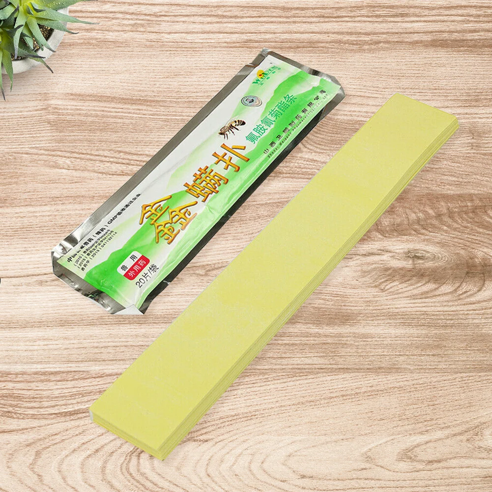 20x Fluvalinate Bee Mite Killer Strips Beekeeping Anti Insect Pest Miticide