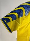 Joyfball 1995-1997 Retro Parma Yellow Football Shirt