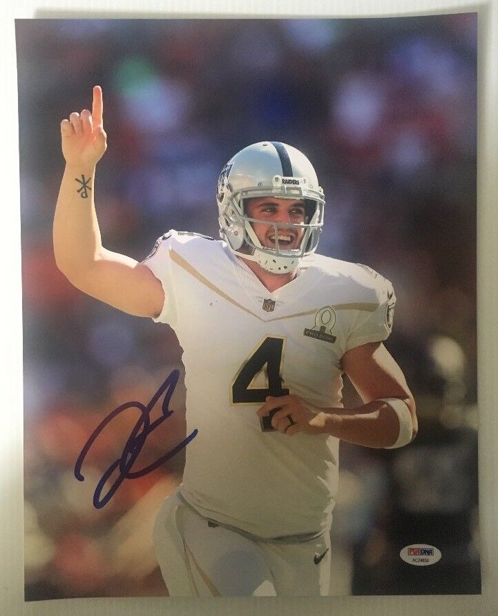 Derek Carr Signed Autographed 11x14 Photo Poster painting Oakland Raiders PSA/DNA COA 9