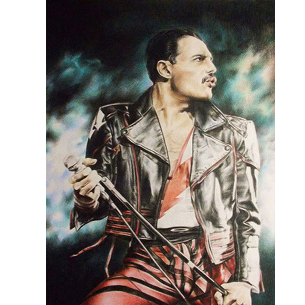

(Multi-Size) Freddie Mercury - Round/Square Drill Diamond Painting - 30*40CM, Square diamond, 501 Original