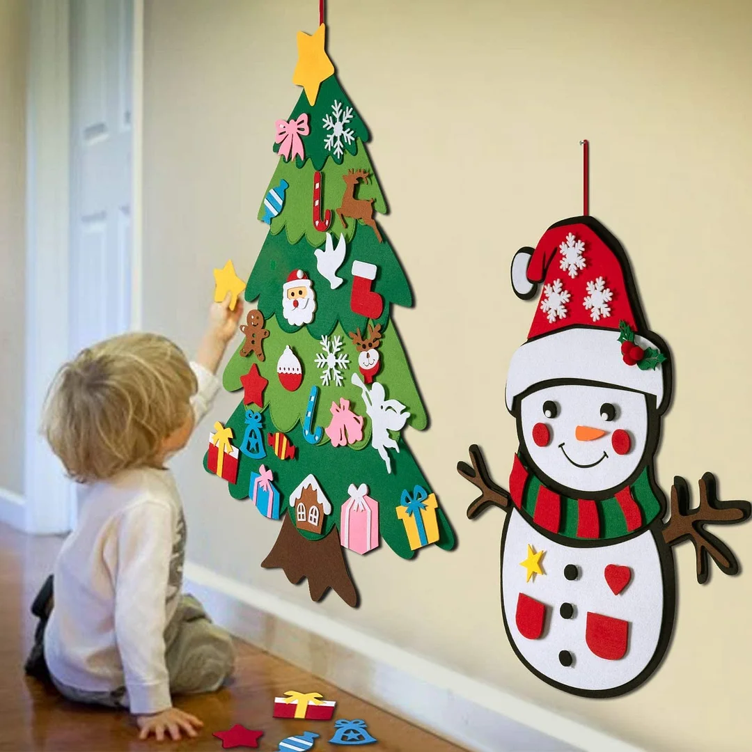  🎅EARLY CHRISTMAS 50% OFF SALE - DIY Felt Christmas Tree Set