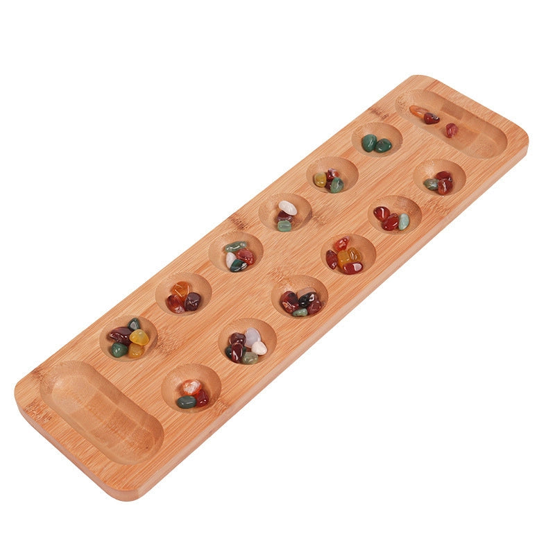 Gem Chess Mancala Children’s Puzzle Particles Returned To The Warehouse Solid Wood African Chess Hus