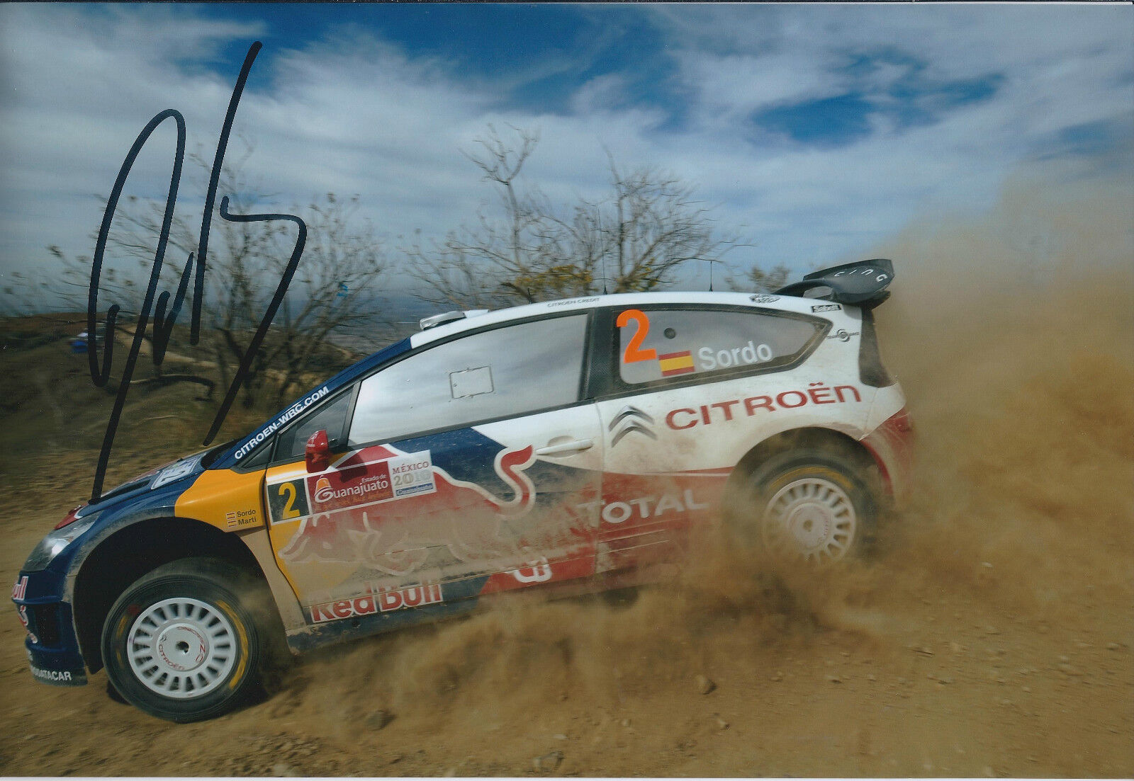 Dani SORDO Signed 12x8 Photo Poster painting Autograph AFTAL COA Citroen Red Bull Mexico Rally