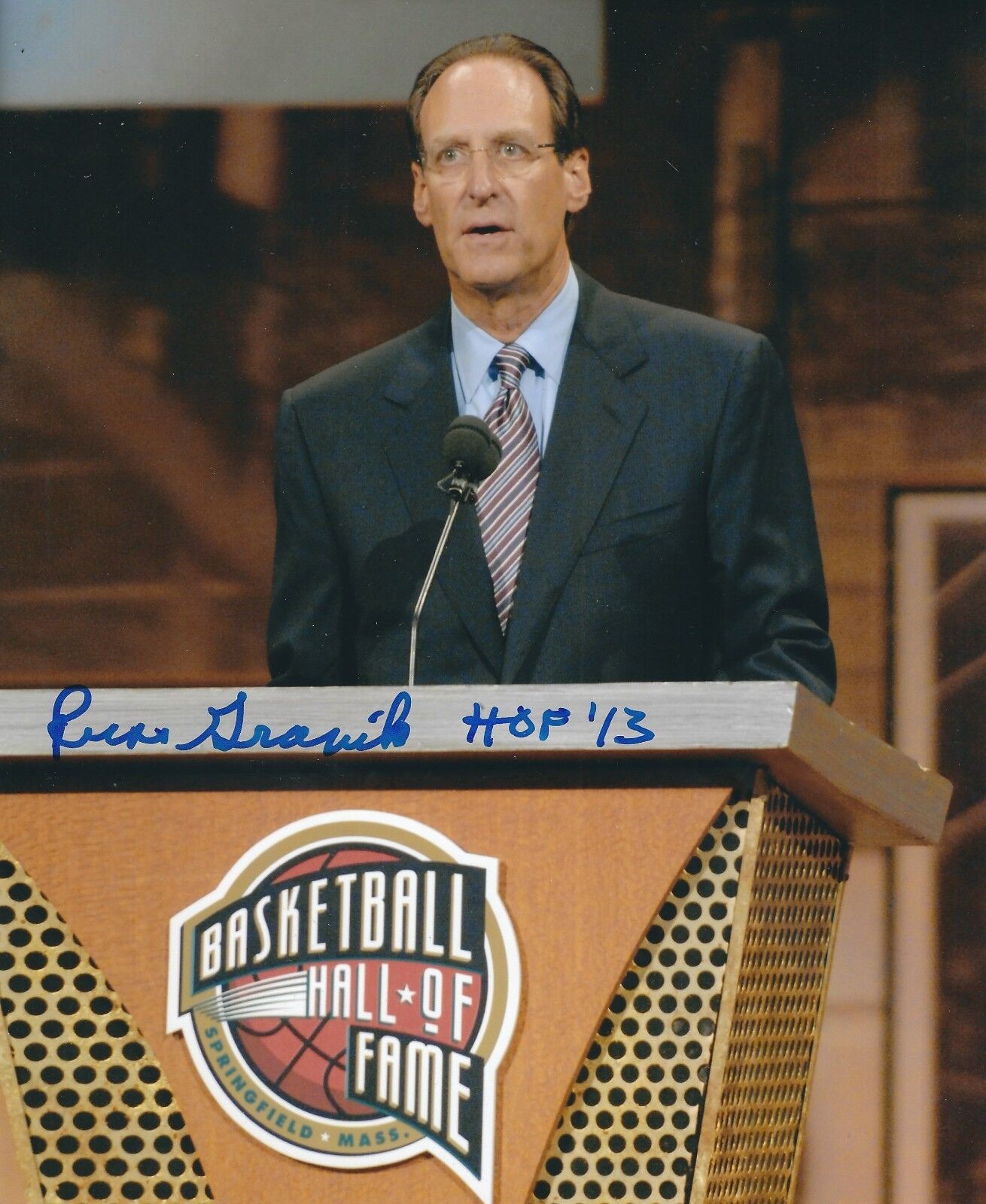 Signed 8x10 RUSS GRANIK HOF 13