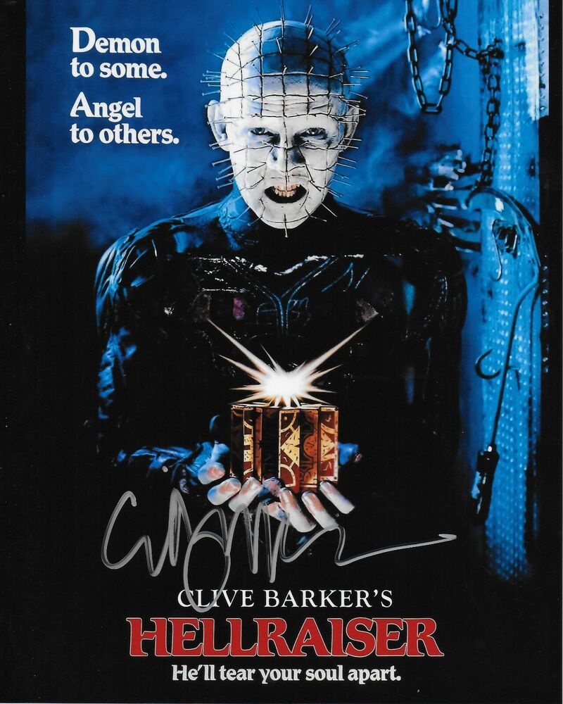 Clive Barker Hellraiser Original Autographed 8X10 Photo Poster painting #2