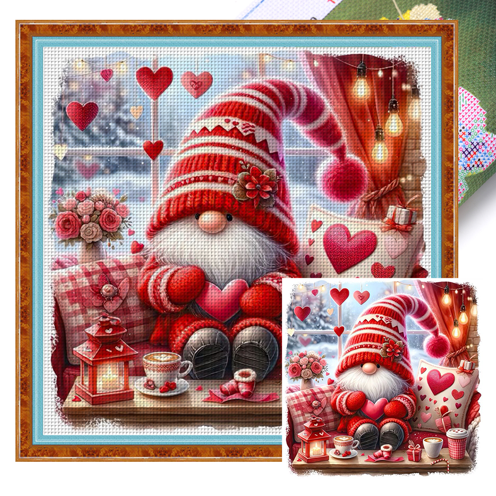 Valentine'S Day Tree Spirit Full 11CT Pre-stamped Canvas(40*40cm) Cross Stitch