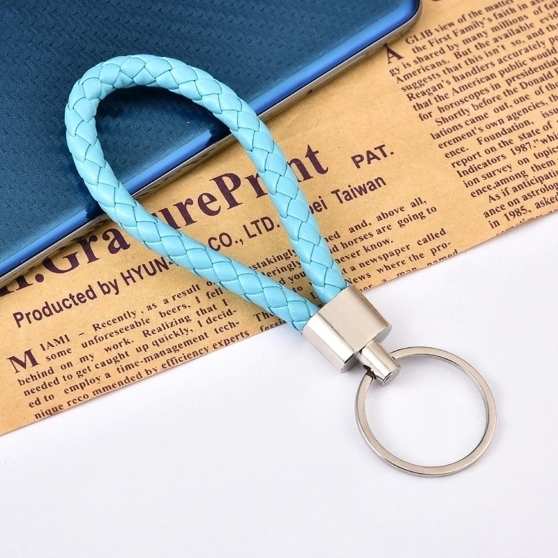 30 Pieces Leather Rope Key Chain Woven Pu Key Chain Pendant Key Chain Car Key Chain Accessories Bag Pendant