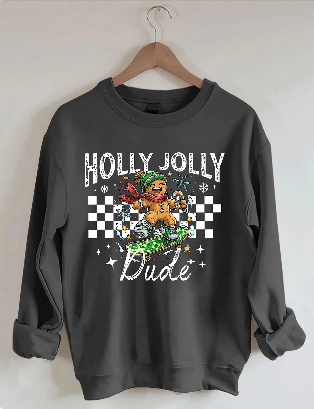 Christmas Holly Jolly Dude Sweatshirt