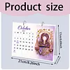 DIY 2027 Diamond Painting Calendar Art Kit Paper Desk Calendar Desktop Decoration Craft Kit