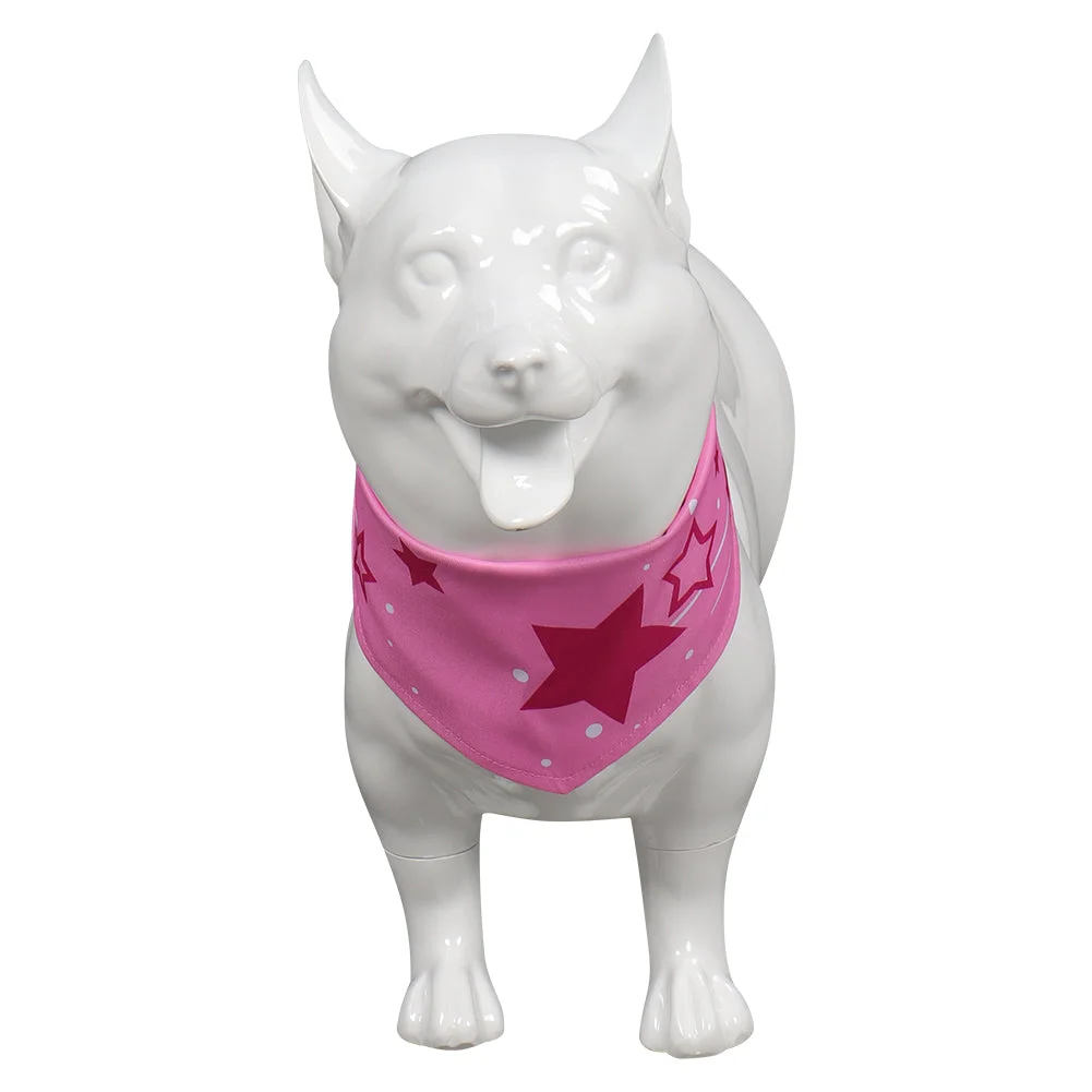 Movie Barbie 2023 Barbie Pink Printed Scarf Dogs Pet Outfits Cosplay Costume Suit
