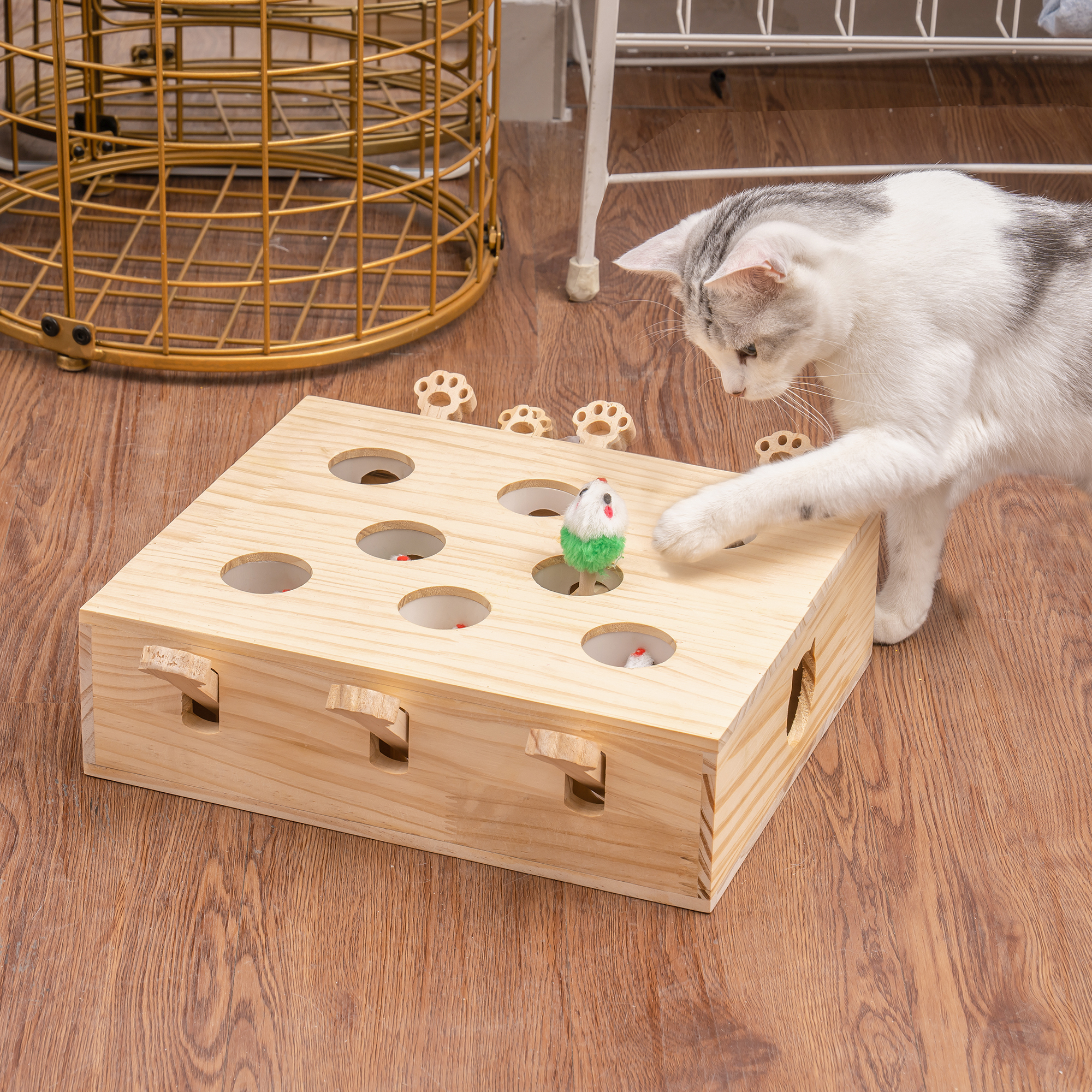 Diy whack a mole cat toy sale