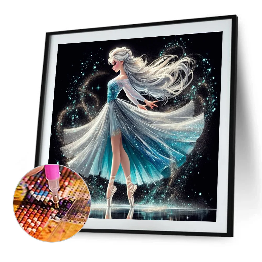 Diamond Painting - Full Round Drill - Princess Elsa(Canvas|40*40cm)
