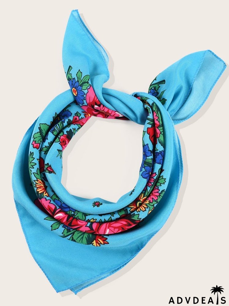 Flower Print Bandana