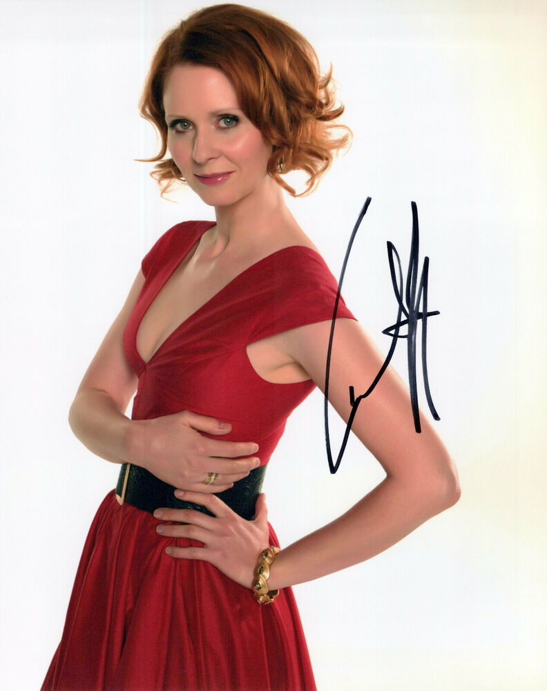 Cynthia Nixon glamour shot autographed Photo Poster painting signed 8x10 #4