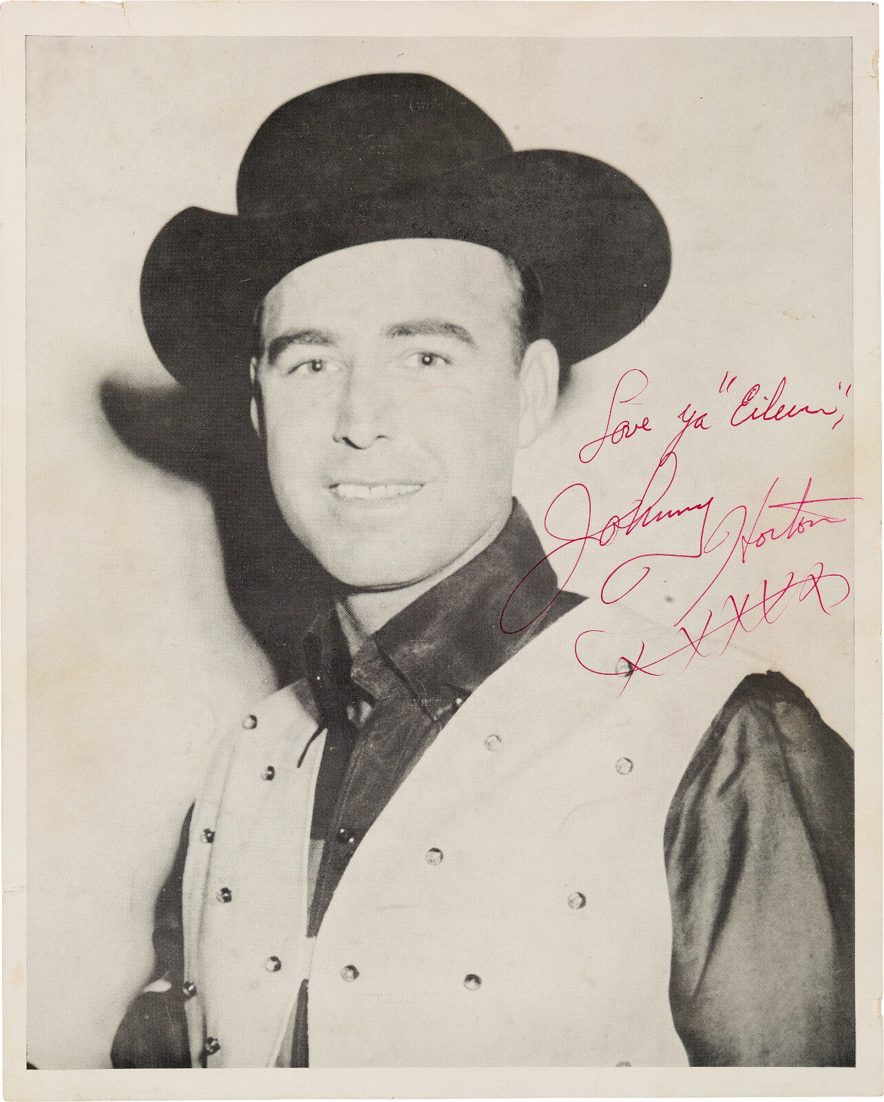 JOHNNY HORTON Signed Photo Poster paintinggraph - Country Musician - preprint