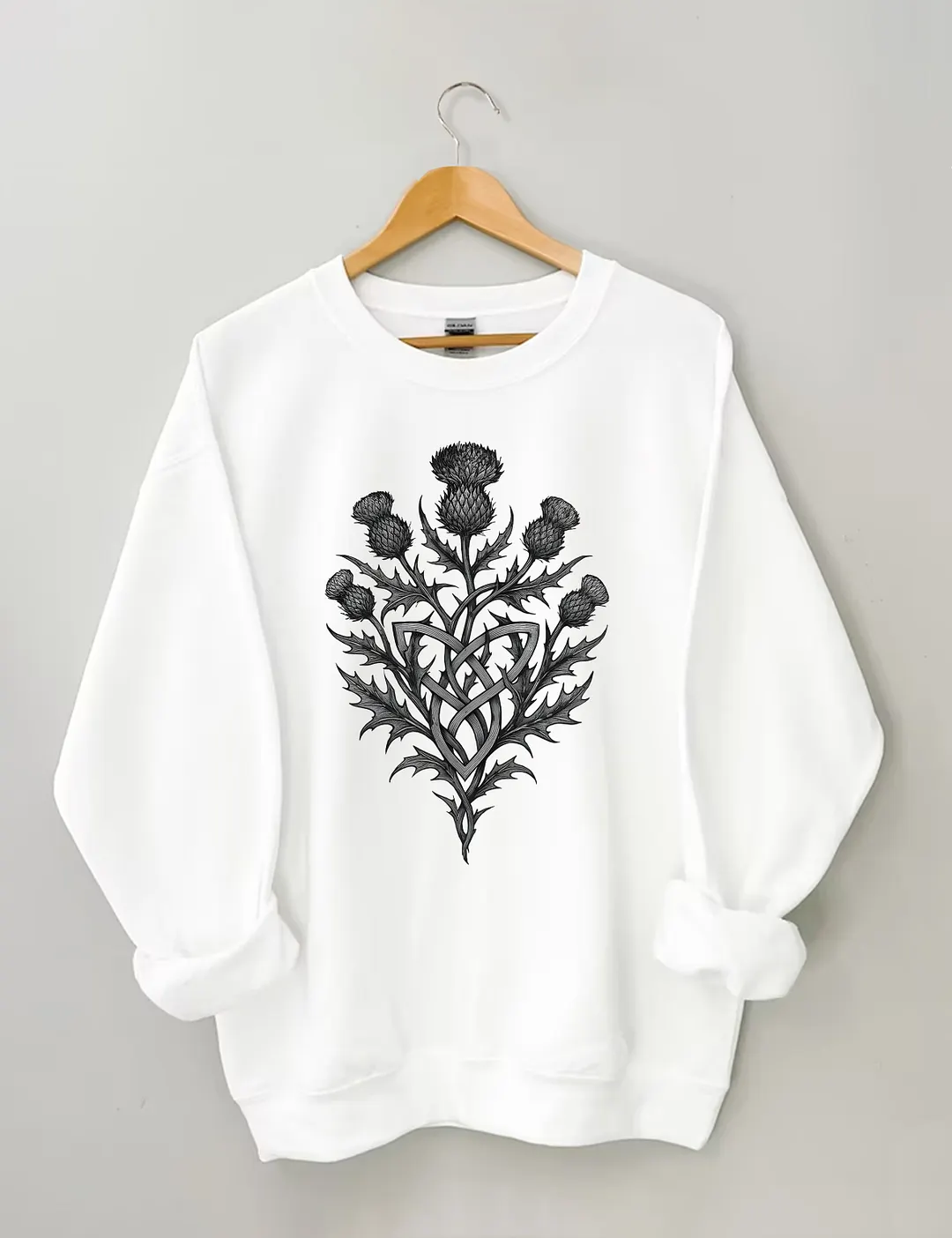 Scottish Thistle Grunge Sweatshirt