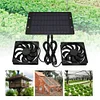 12V 10W Solar Exhaust Fan Waterproof Ventilation Fan Silent Fan (Dual Fan)