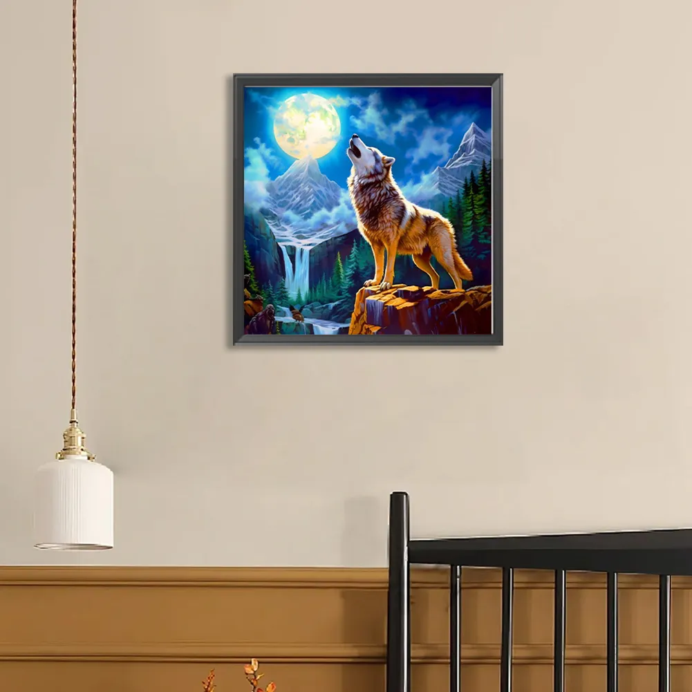 Diamond Painting - Full Round Drill - Wolf(Canvas|40*40cm)