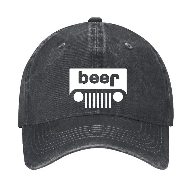 Funny Beer Or Jeep Hat