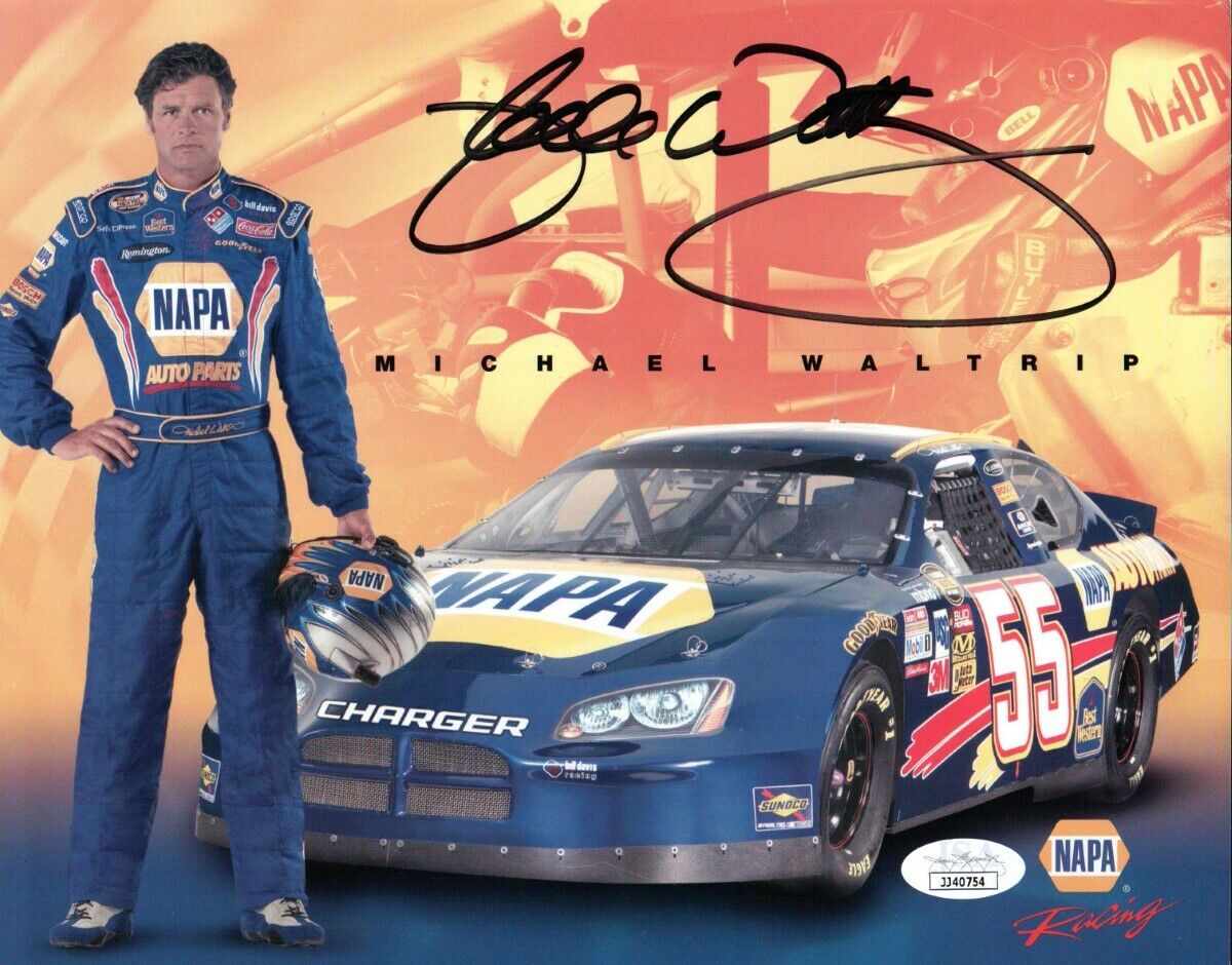 Michael Waltrip Signed Autographed 8X10 Photo Poster painting NASCAR Legend JSA COA