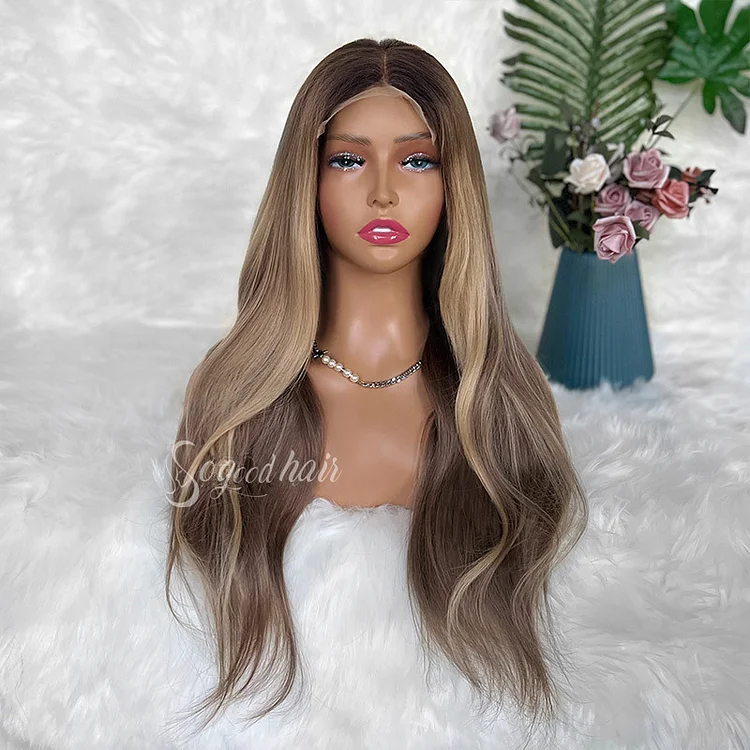 Maria | Luxurious Soft Wave Ombre Blonde Raw Hair Wig