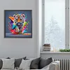 Diamond Painting-DIY Full Round Drill Colorful Tiger