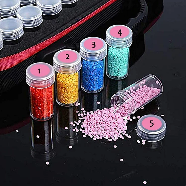 Diamond Painting Tool Kit DIY Embroidery Pen Glue Storage Box Mesh Bag Sets
