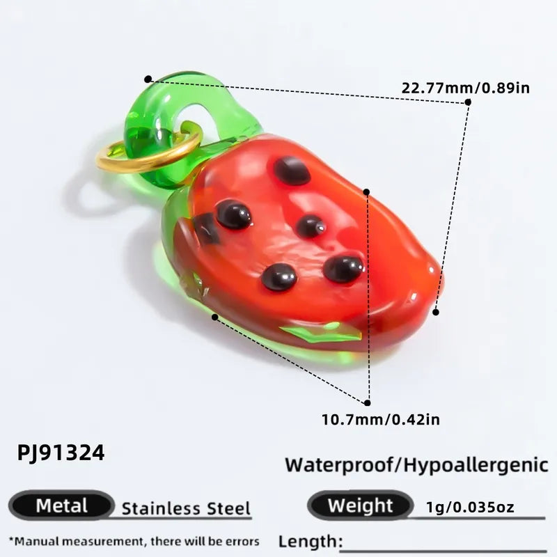 1 Piece 11.34*11.08mm 24.65*13.62mm 4.29*24.15mm 304 Stainless Steel Zircon 18K Gold Plated Tree Heart Shape Candy Jewelry Accessories Pendant