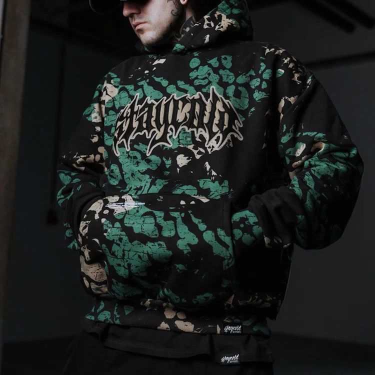 Street Style Dark Design Oversized Hoodie