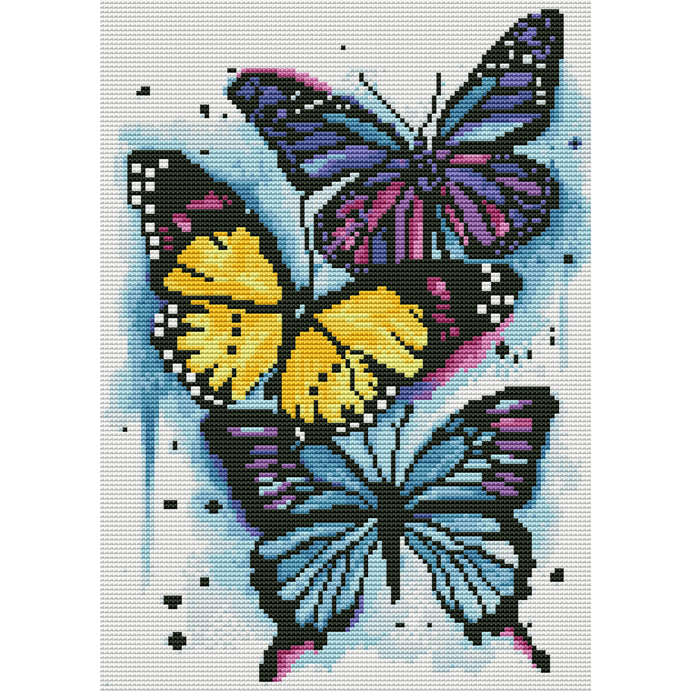 

Butterfly - 11CT Stamped Cross Stitch - 40*30CM, 501 Original