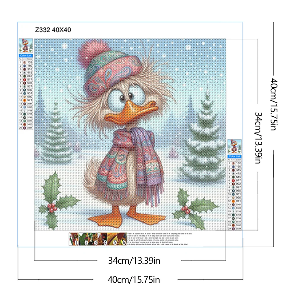 Diamond Painting - Full Round Drill - Duck(Canvas|40*40cm)