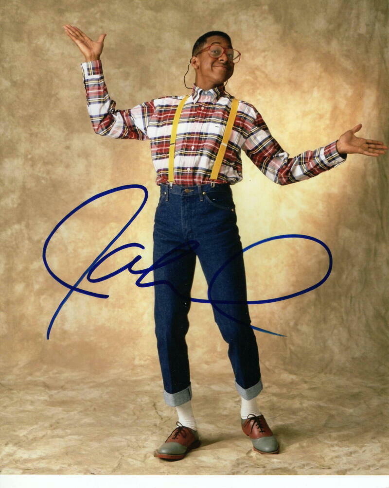 JALEEL WHITE SIGNED AUTOGRAPH 8X10 Photo Poster painting - STEVE URKEL FAMILY MATTERS, SONIC