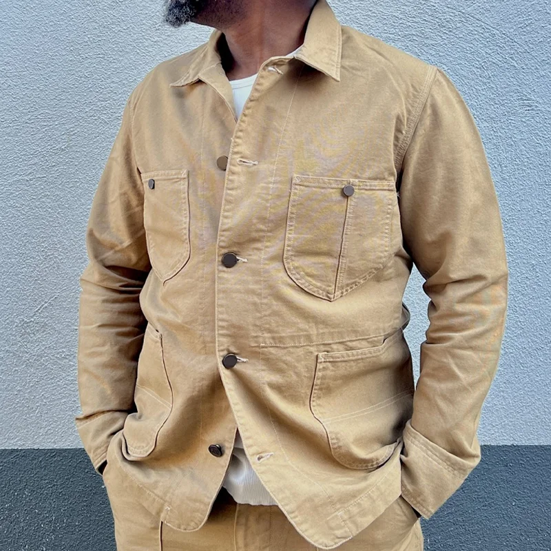 Vintage Oversized Cotton Canvas Jacket