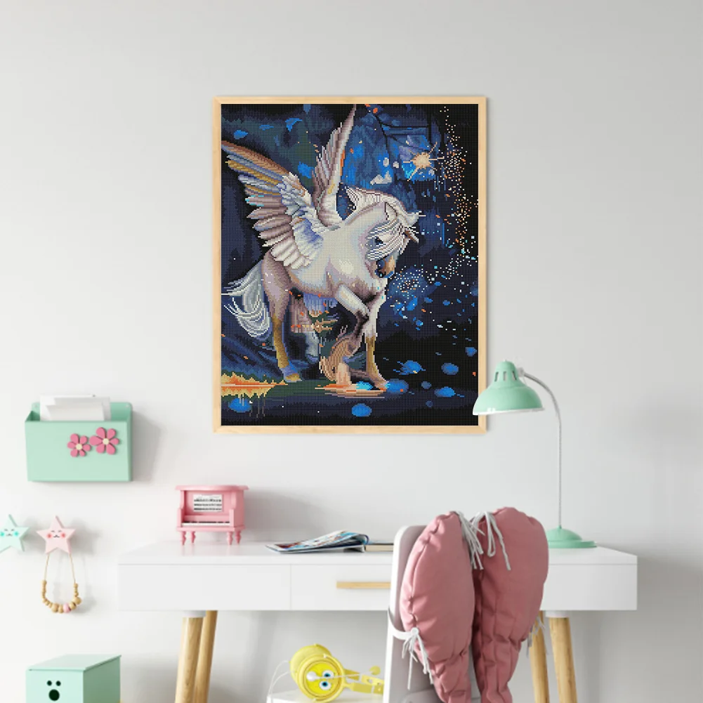 DIY Stamped Cross Stitch 11CT Full Embroidery 40*50cm - Pegasus