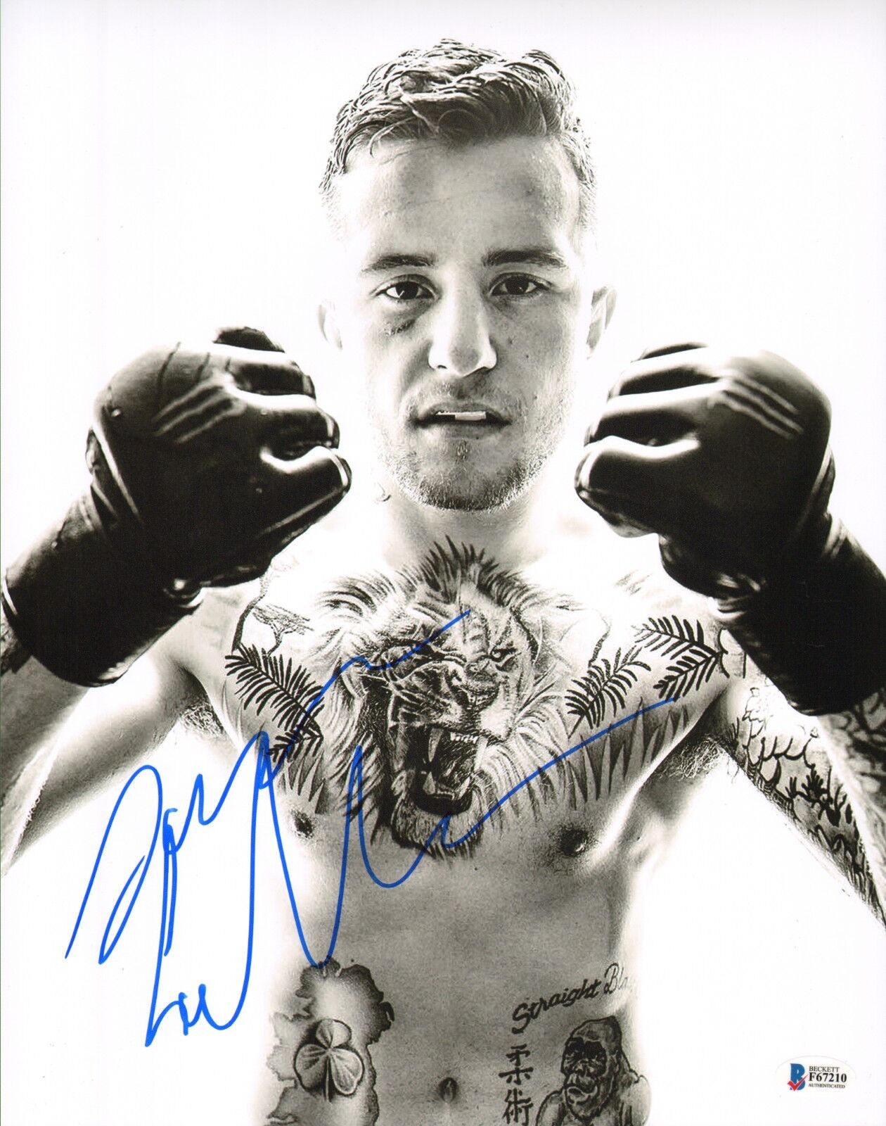 James Gallagher Signed 11x14 Photo Poster painting BAS Beckett COA Bellator MMA Picture Auto'd A