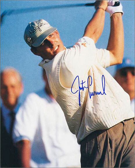 JUSTIN LEONARD Signed Photo Poster paintinggraph - GOLF Star - preprint