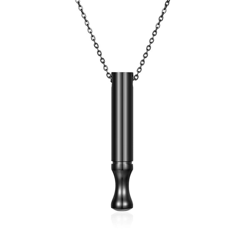 Classic Style Geometric Whistle 303 Stainless Steel Plating Pendant Necklace